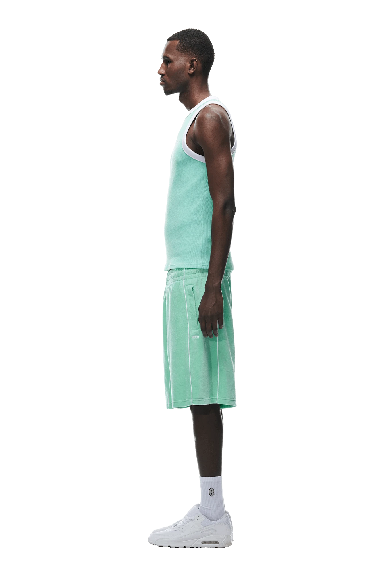 WAFFLE KNIT TANKTOP LIGHT MOSS(Waffle Knit Tanktop Light Moss) 4 WAFFLE KNIT TANKTOP LIGHT MOSS(Waffle Knit Tanktop Light Moss) - Image 2