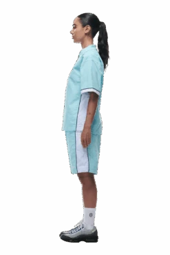 WARM UP NYLON HALF ZIP LIGHT BLUE(Warm Up Nylon Half Zip Light Blue) -6PM Store 0028 2406 6PM ECOM COLLECTION 2 LOOK 29 13540 min