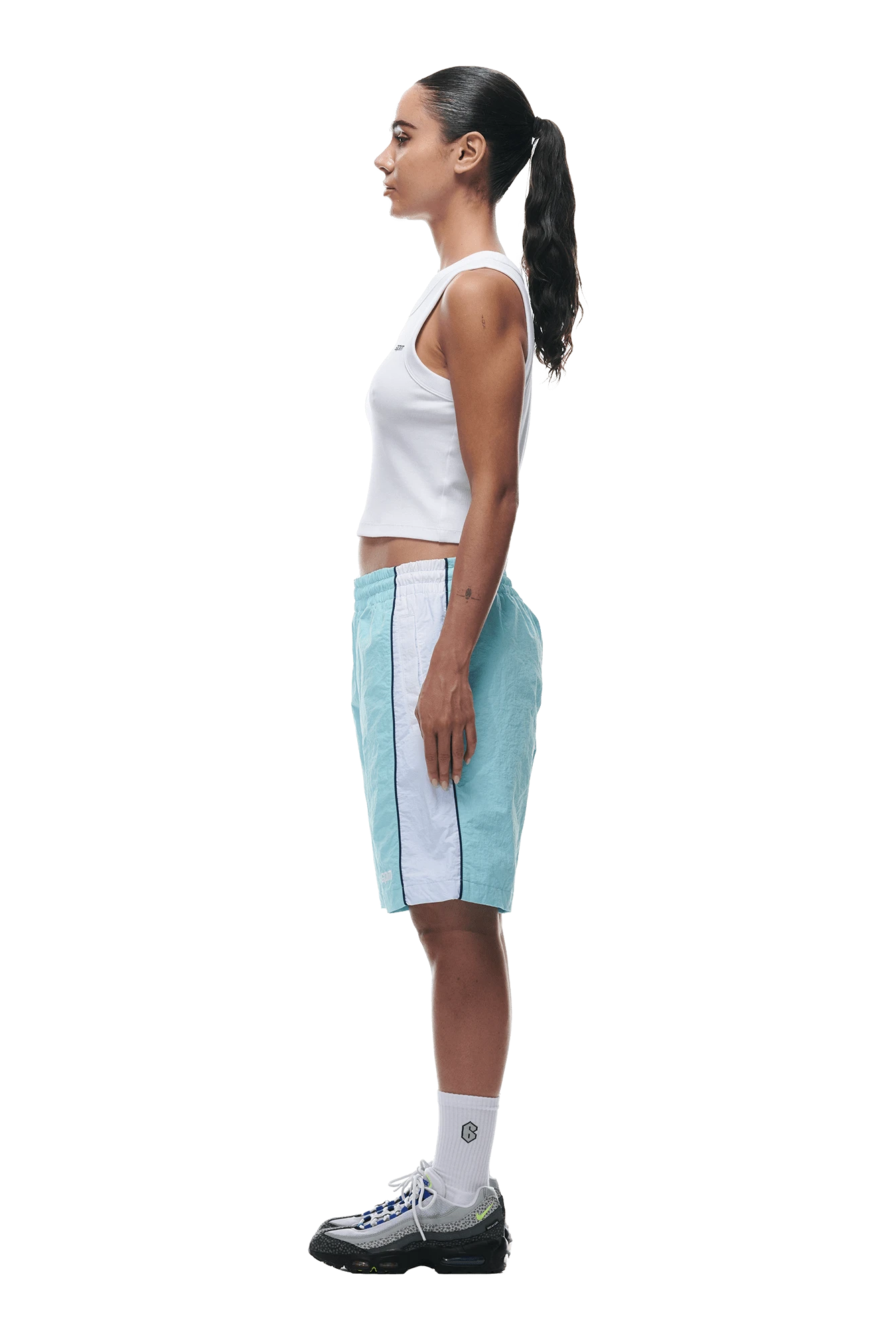 WARM UP NYLON SHORTS LIGHT BLUE(Warm Up Nylon Shorts Light Blue) 7 WARM UP NYLON SHORTS LIGHT BLUE(Warm Up Nylon Shorts Light Blue) - Image 5