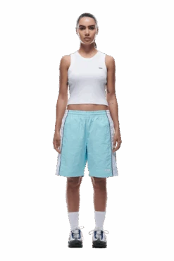WARM UP NYLON SHORTS LIGHT BLUE(Warm Up Nylon Shorts Light Blue) 11 WARM UP NYLON SHORTS LIGHT BLUE(Warm Up Nylon Shorts Light Blue) -6PM Store 0035 2406 6PM ECOM COLLECTION 2 LOOK 28 13548 min