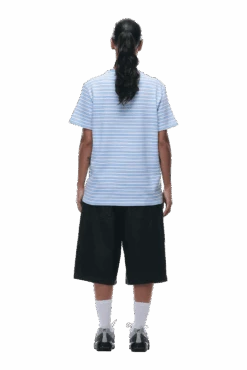 STRIPED T-SHIRT BLUE(Striped T Shirt Blue) -6PM Store 0069 2406 6PM ECOM COLLECTION 2 LOOK 22 13108 min