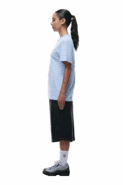 STRIPED T-SHIRT BLUE(Striped T Shirt Blue) -6PM Store 0070 2406 6PM ECOM COLLECTION 2 LOOK 22 13096 min