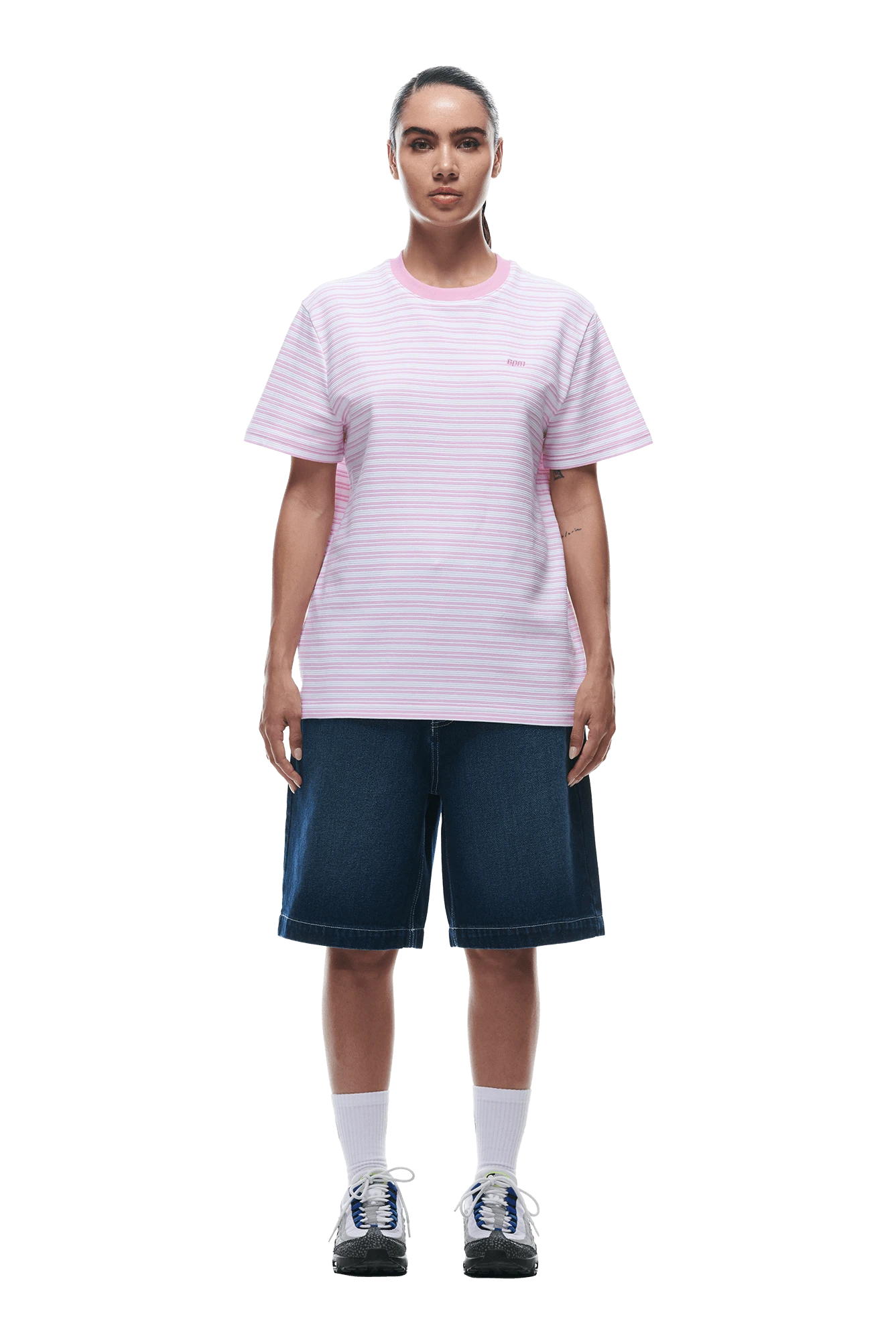 STRIPED T-SHIRT PINK(Striped T Shirt Pink) 6 STRIPED T-SHIRT PINK(Striped T Shirt Pink) - Image 4
