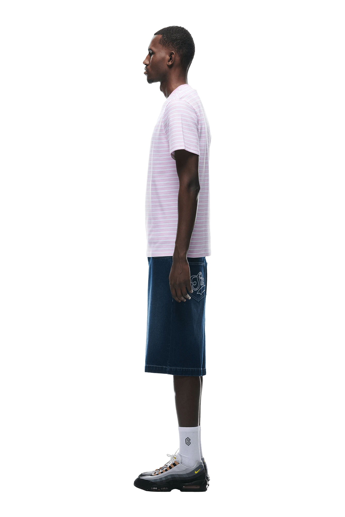 STRIPED T-SHIRT PINK(Striped T Shirt Pink) 4 STRIPED T-SHIRT PINK(Striped T Shirt Pink) - Image 2