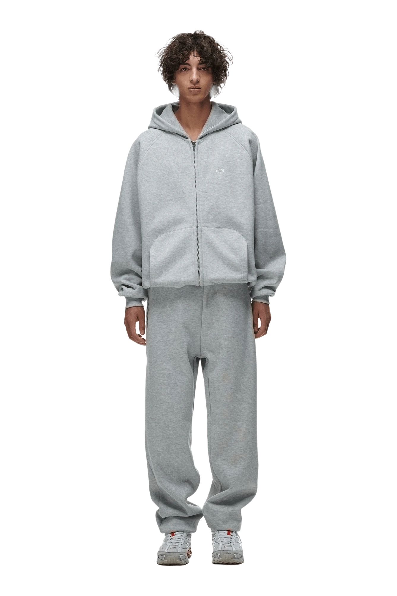 ZIP HOODIE GREY MELANGE(Zip Hoodie Grey) 4 ZIP HOODIE GREY MELANGE(Zip Hoodie Grey) - Image 2