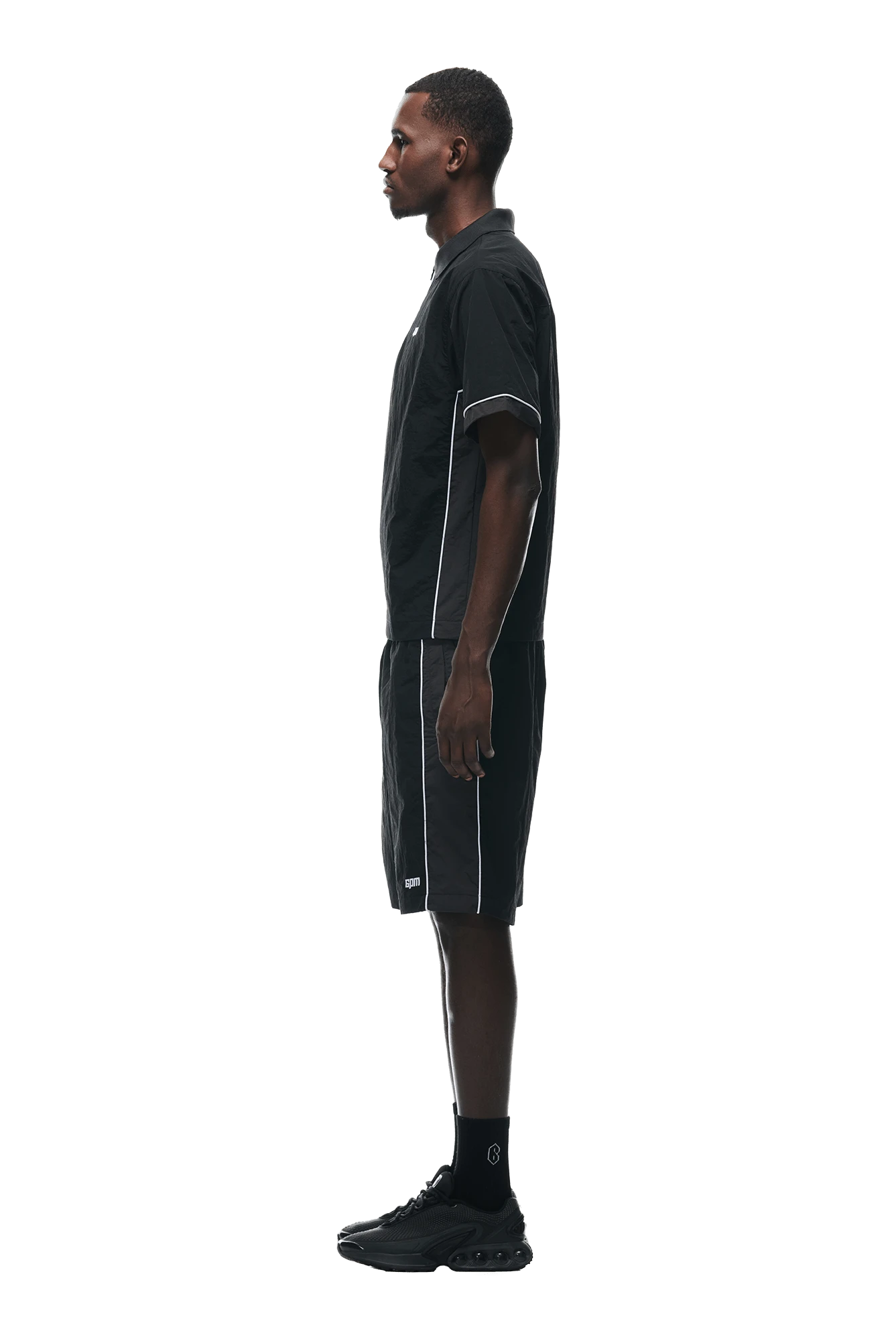 WARM UP NYLON HALF ZIP BLACK(Warm Up Nylon Half Zip Black) 3 WARM UP NYLON HALF ZIP BLACK(Warm Up Nylon Half Zip Black) - Image 2