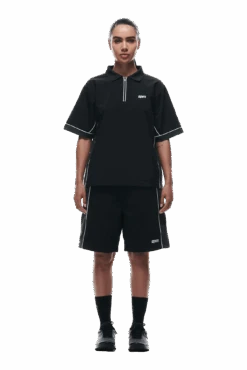 WARM UP NYLON HALF ZIP BLACK(Warm Up Nylon Half Zip Black) 10 WARM UP NYLON HALF ZIP BLACK(Warm Up Nylon Half Zip Black) -6PM Store 0110 2406 6PM ECOM COLLECTION 2 LOOK 16 12610 min