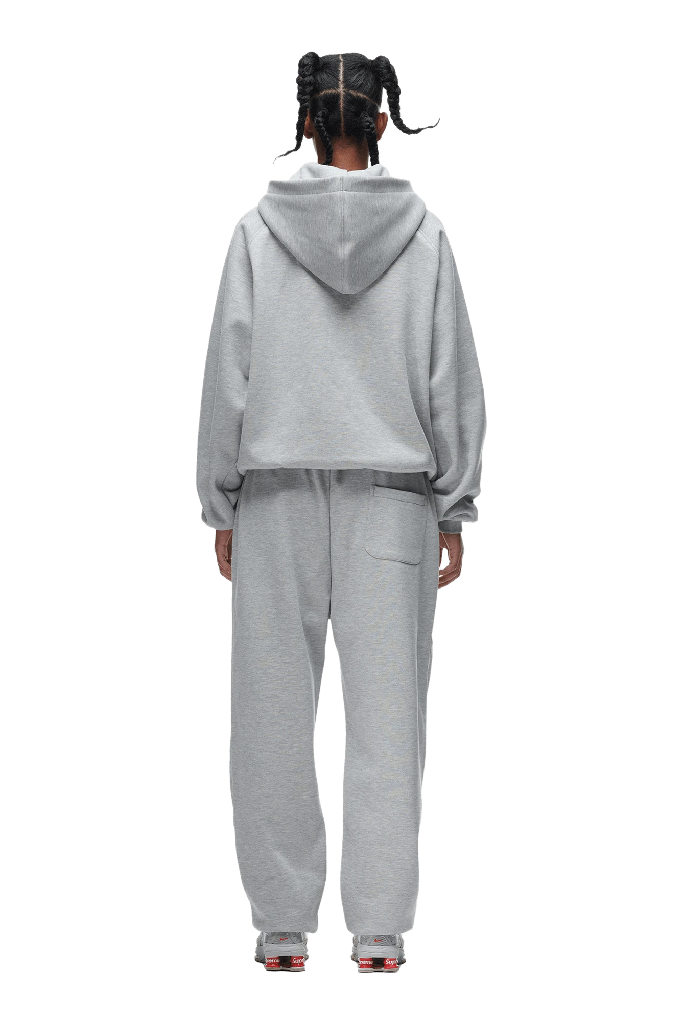 ZIP HOODIE GREY MELANGE(Zip Hoodie Grey) 9 ZIP HOODIE GREY MELANGE(Zip Hoodie Grey) - Image 7