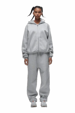 ZIP HOODIE GREY MELANGE(Zip Hoodie Grey) 13 ZIP HOODIE GREY MELANGE(Zip Hoodie Grey) -6PM Store 0159 6PM ECOM 6PM plus Look 01 0056 min