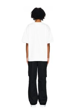 BLING T-SHIRT WHITE(Logo T Shirt Strass White) -6PM Store 07102020 6PM LOVEHURTS 06Look 0508