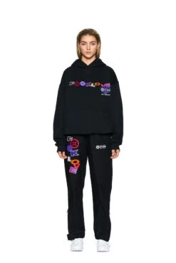 FUCK LOVE TRACKPANTS BLACK(Fuck Love Trackpants V 5 Black) -6PM Store 07102020 6PM LOVEHURTS 12Look 1134