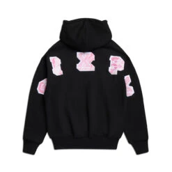 DOT CAMO LETTER HOODIE BLACK(Dot Camo Letter Hoodie Black)