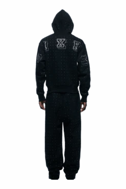 RHINESTONE LETTER ZIP HOODIE BLACK(Rhinestone Letter Zip Hoodie Black) -6PM Store 1337x2005 6PM Spring 0134 250310 6PM ECOM LOOK 05 355 min