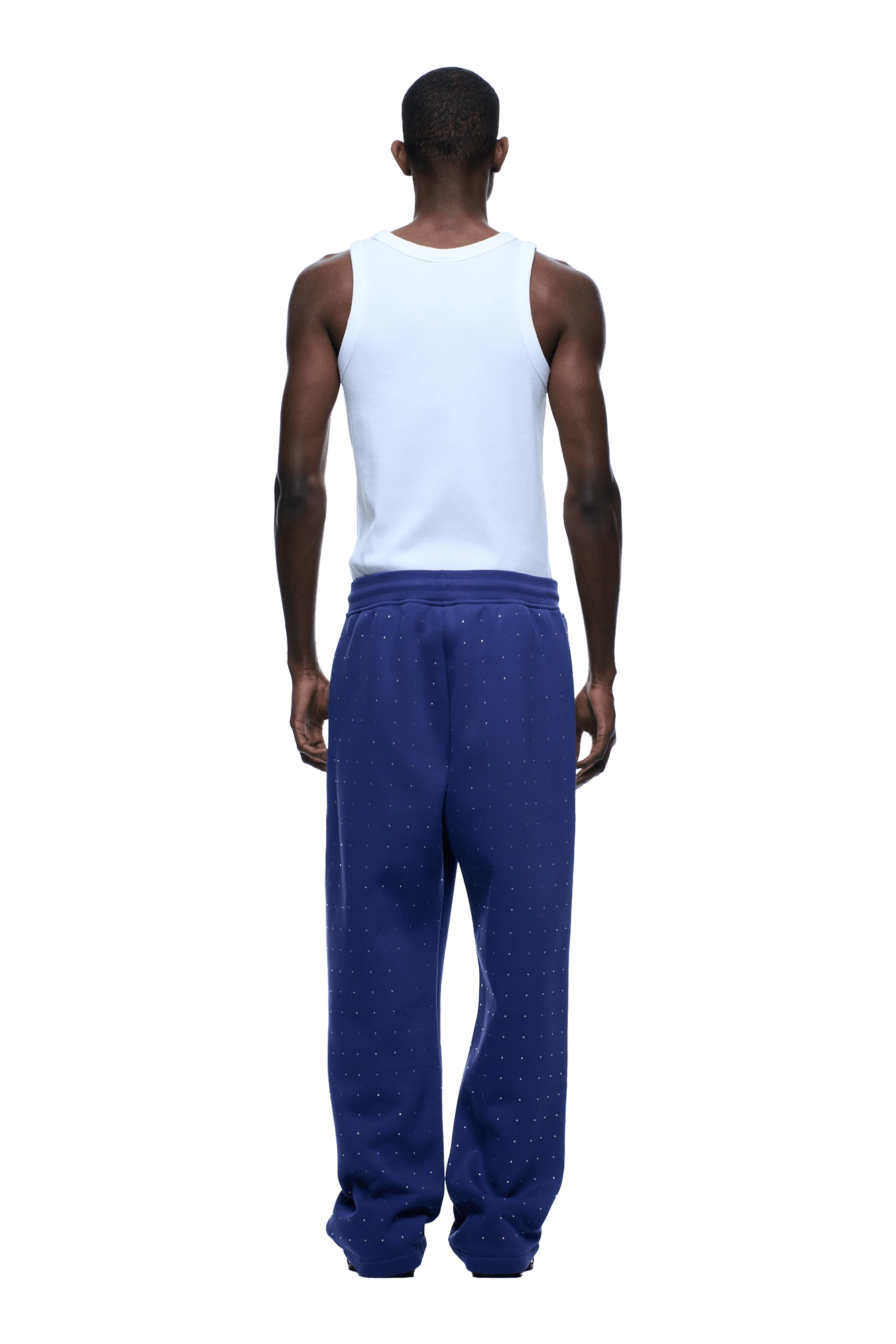 RHINESTONE OPEN LEG JOGGER BLUE(Rhinestone Open Leg Jogger Blue) 6 RHINESTONE OPEN LEG JOGGER BLUE(Rhinestone Open Leg Jogger Blue) - Image 4