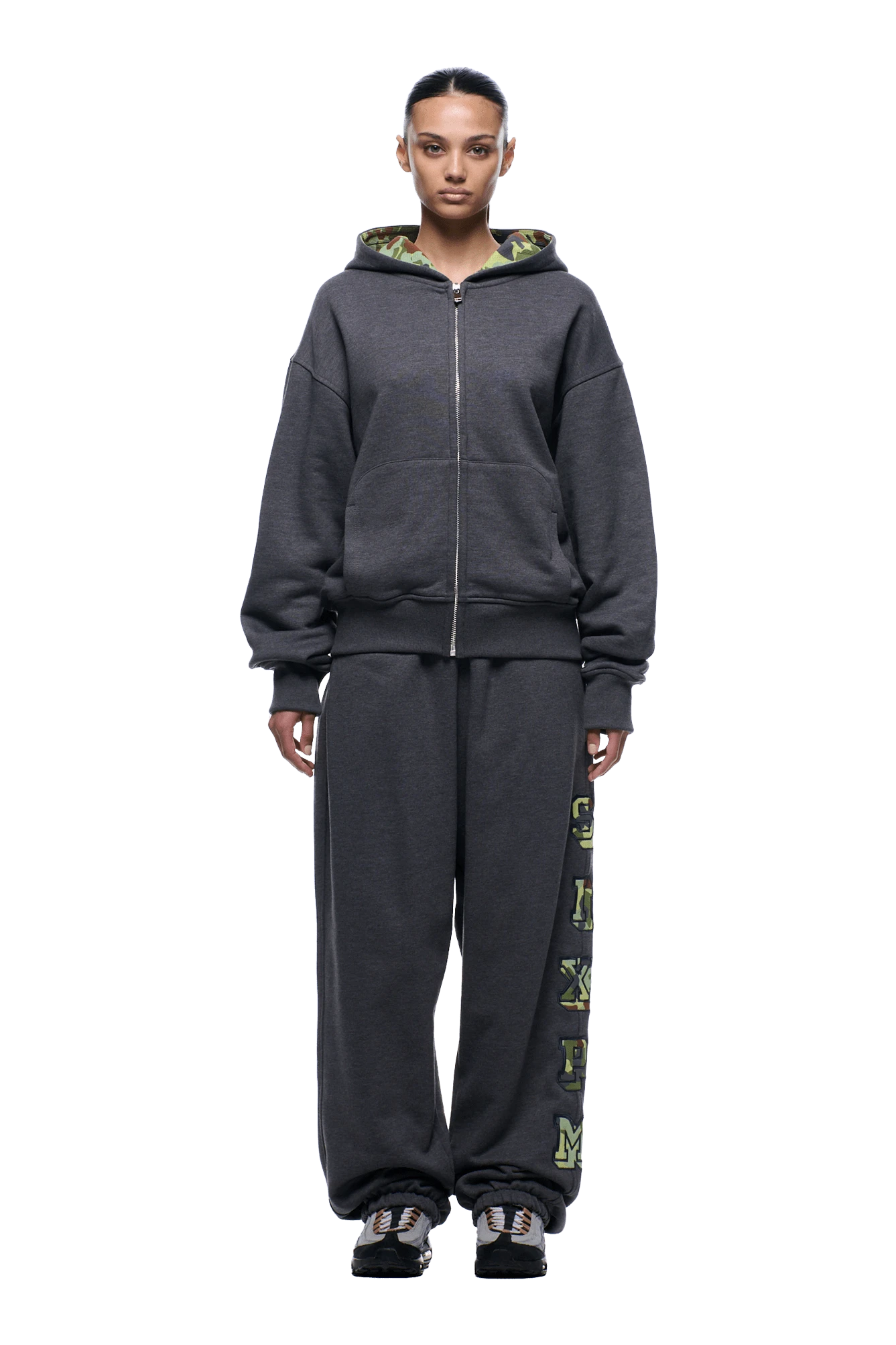 WAFFLE LINED ZIP HOODIE GREY CAMO(Waffle Lined Zip Hoodie Grey Camo) 8 WAFFLE LINED ZIP HOODIE GREY CAMO(Waffle Lined Zip Hoodie Grey Camo) - Image 6