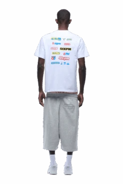 MULTI LOGO TEE WHITE(Multi Logo Tee White) -6PM Store 1337x2005 6PM 0030 2500610 6PM ECOM LOOK 35 1272 min