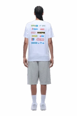 MULTI LOGO TEE WHITE(Multi Logo Tee White) -6PM Store 1337x2005 6PM 0033 2500610 6PM ECOM LOOK 35 1245 min