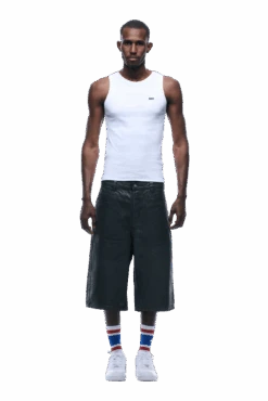 COATED DENIM SHORTS DARK CHROME(Coated Denim Dark Chrome) -6PM Store 1337x2005 6PM 0050 2500610 6PM ECOM LOOK 32 1523 min