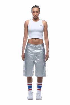 COATED DENIM SHORTS SILVER SURFER(Coated Denim Shorts Silver Surfer) 13 COATED DENIM SHORTS SILVER SURFER(Coated Denim Shorts Silver Surfer) -6PM Store 1337x2005 6PM 0128 2500610 6PM ECOM LOOK 18 1587