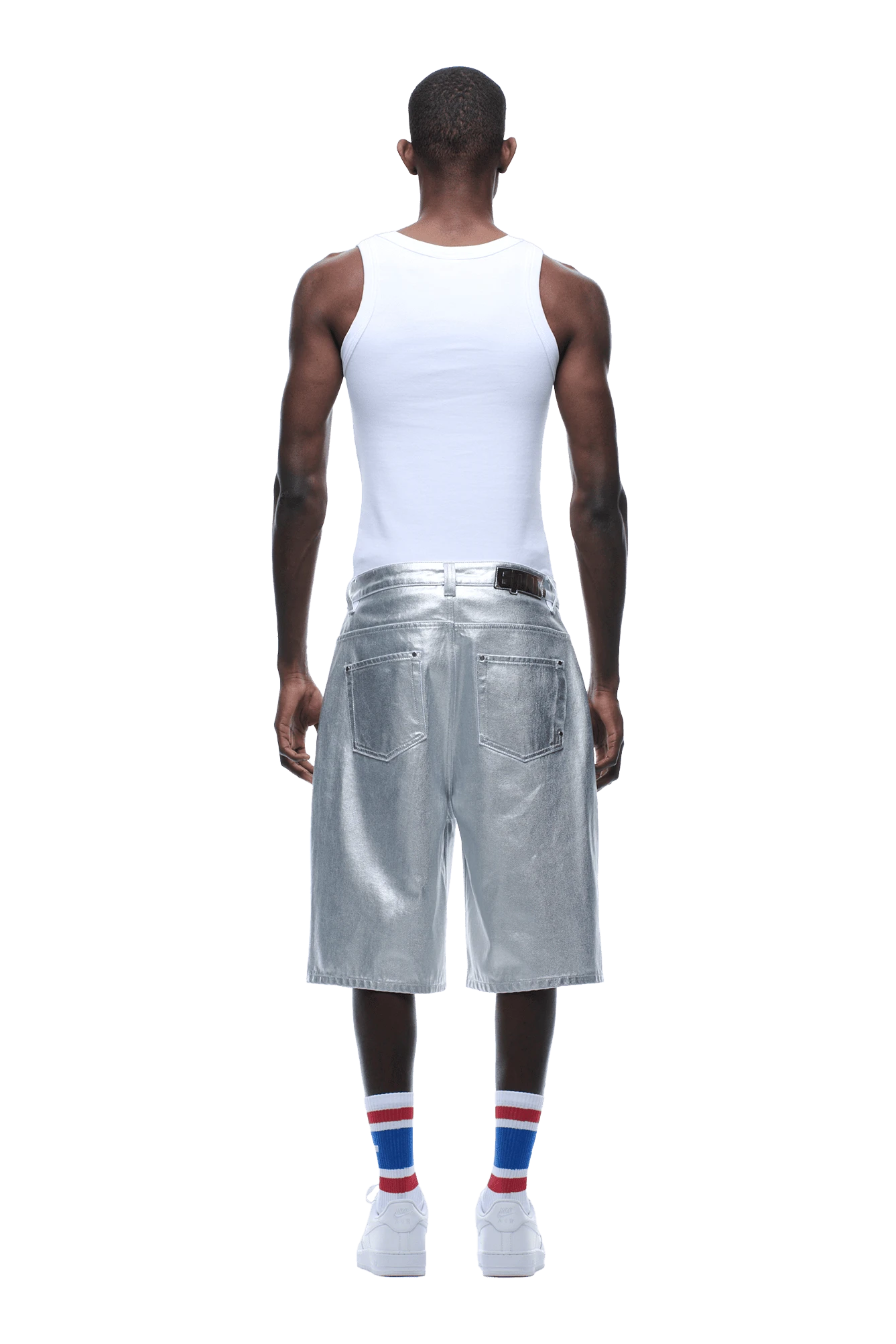 COATED DENIM SHORTS SILVER SURFER(Coated Denim Shorts Silver Surfer) 6 COATED DENIM SHORTS SILVER SURFER(Coated Denim Shorts Silver Surfer) - Image 4