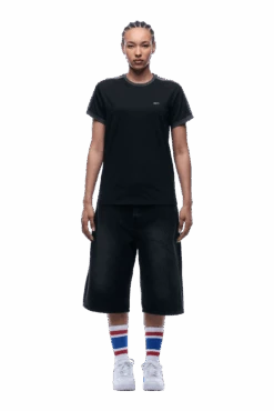 SLIM FIT RINGER TEE BLACK(Slim Fit Ringer Tee Black) -6PM Store 1337x2005 6PM 0161 2500610 6PM ECOM LOOK 12 0688