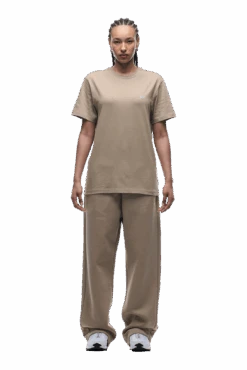 T-SHIRT REGULAR FIT MOCCA CREAM(T Shirt Regular Fit Mocca Cream) -6PM Store 1337x2005 6PM 0161 250519 6PM ECOM LOOK 26 1240