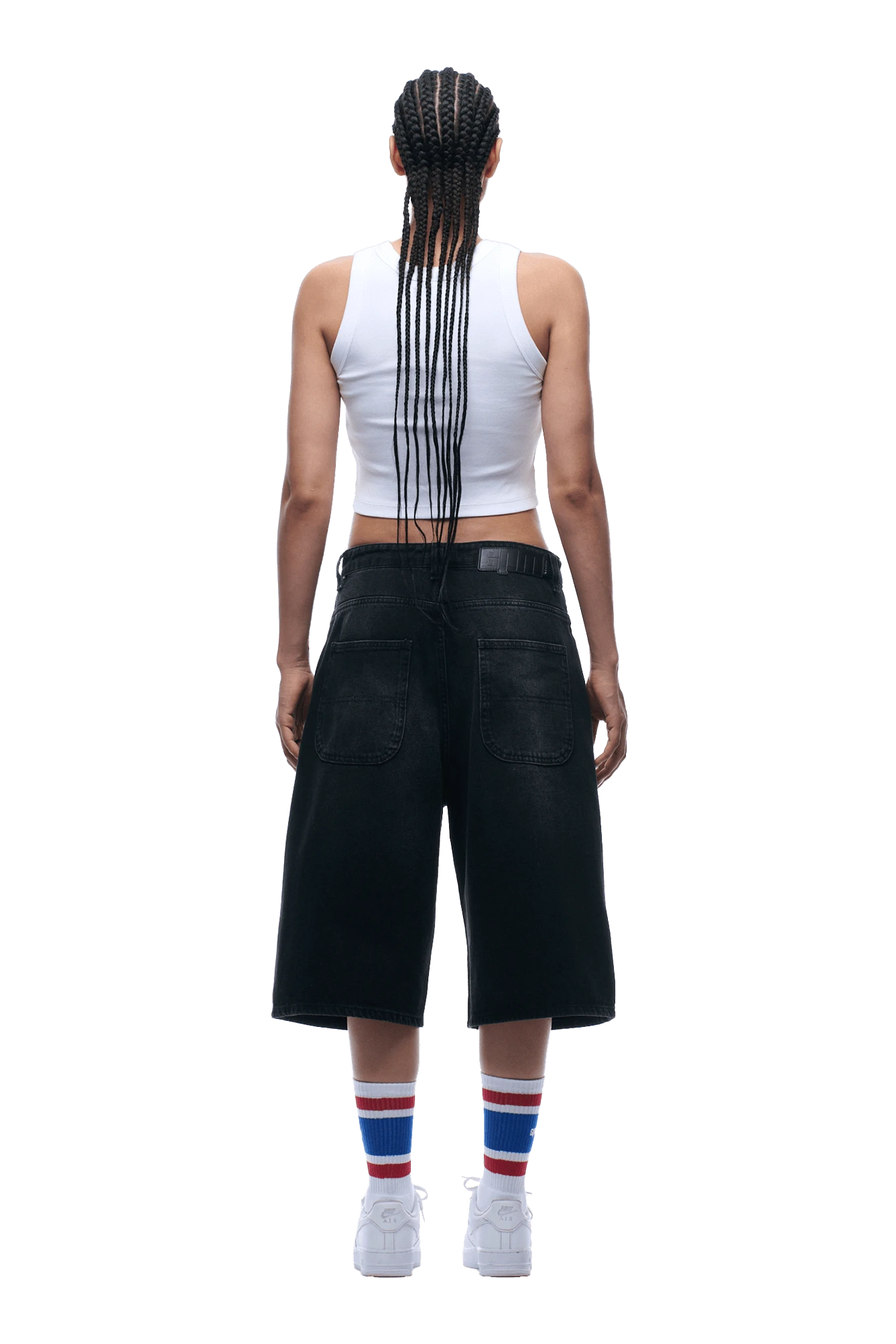 WASHED DENIM SHORTS BLACK(Washed Denim Shorts Black) 9 WASHED DENIM SHORTS BLACK(Washed Denim Shorts Black) - Image 7