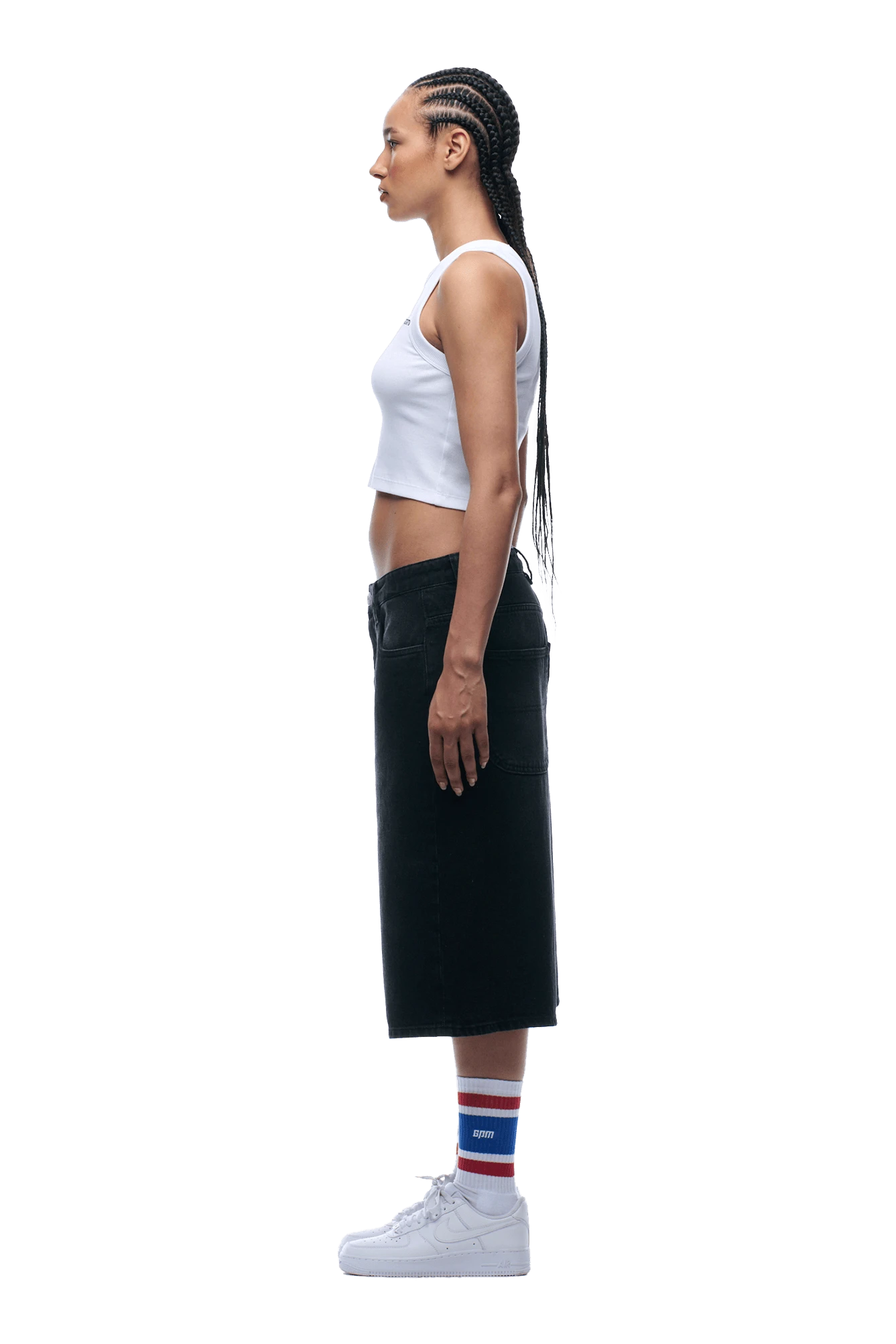 WASHED DENIM SHORTS BLACK(Washed Denim Shorts Black) 8 WASHED DENIM SHORTS BLACK(Washed Denim Shorts Black) - Image 6