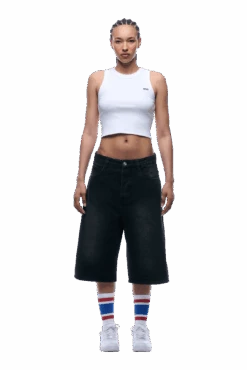 WASHED DENIM SHORTS BLACK(Washed Denim Shorts Black) 13 WASHED DENIM SHORTS BLACK(Washed Denim Shorts Black) -6PM Store 1337x2005 6PM 0173 2500610 6PM ECOM LOOK 10 0781