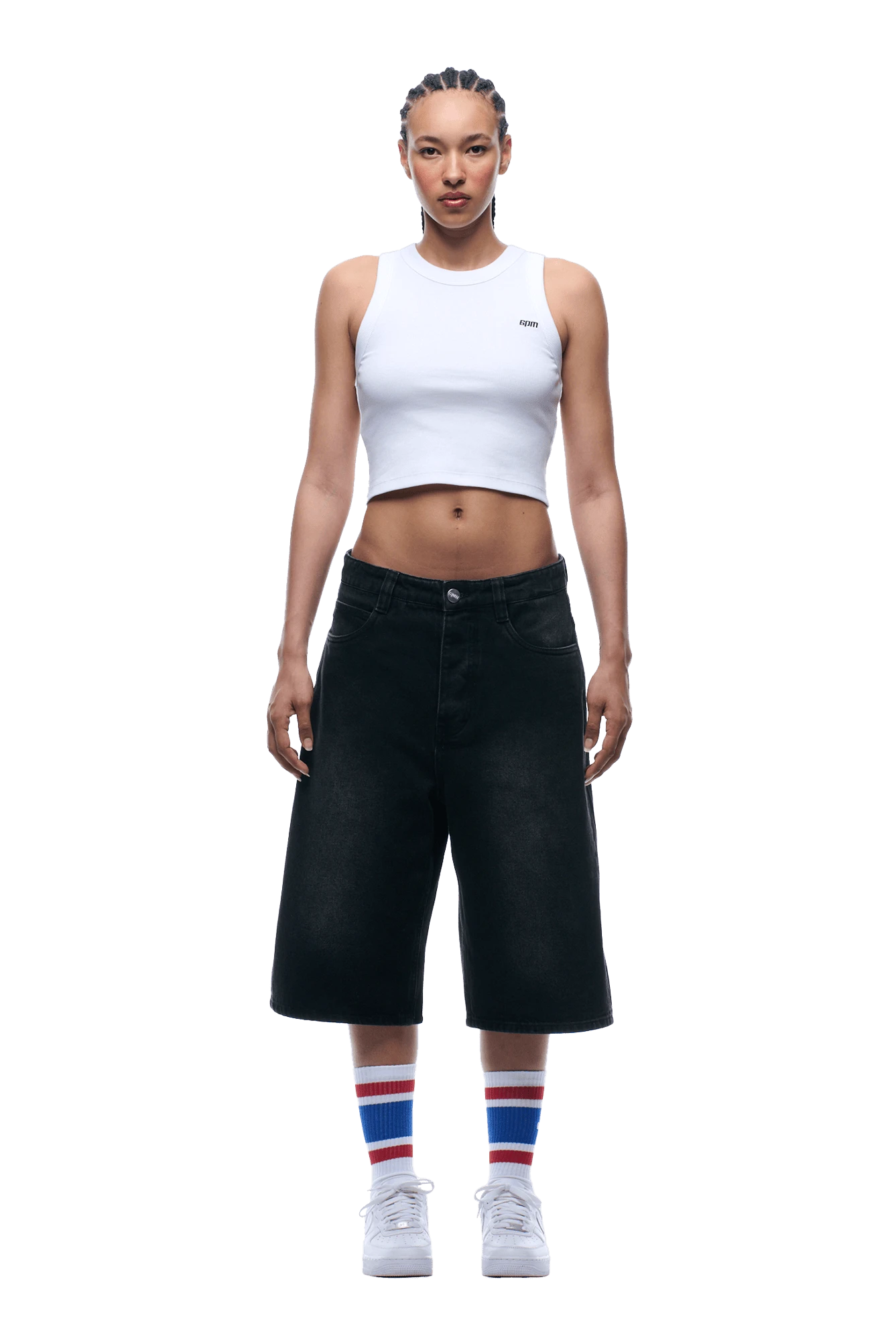 WASHED DENIM SHORTS BLACK(Washed Denim Shorts Black) 7 WASHED DENIM SHORTS BLACK(Washed Denim Shorts Black) - Image 5