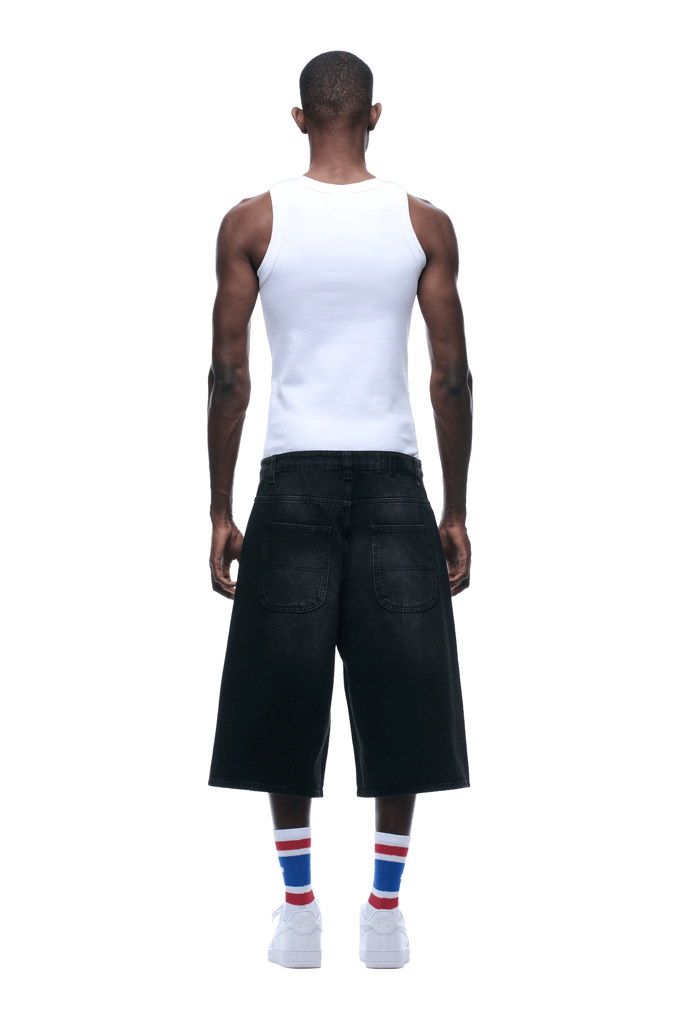 WASHED DENIM SHORTS BLACK(Washed Denim Shorts Black) 6 WASHED DENIM SHORTS BLACK(Washed Denim Shorts Black) - Image 4