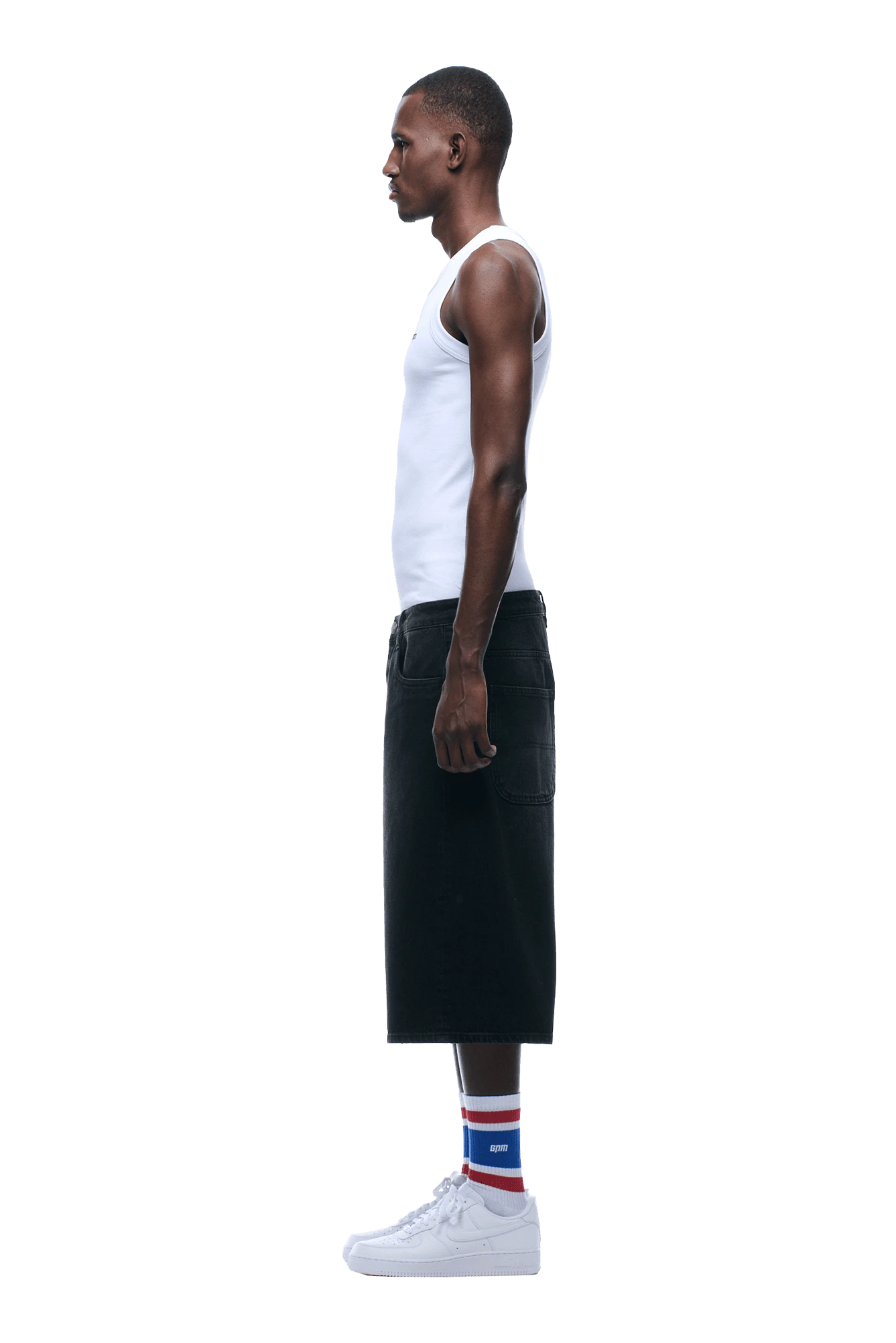 WASHED DENIM SHORTS BLACK(Washed Denim Shorts Black) 5 WASHED DENIM SHORTS BLACK(Washed Denim Shorts Black) - Image 3