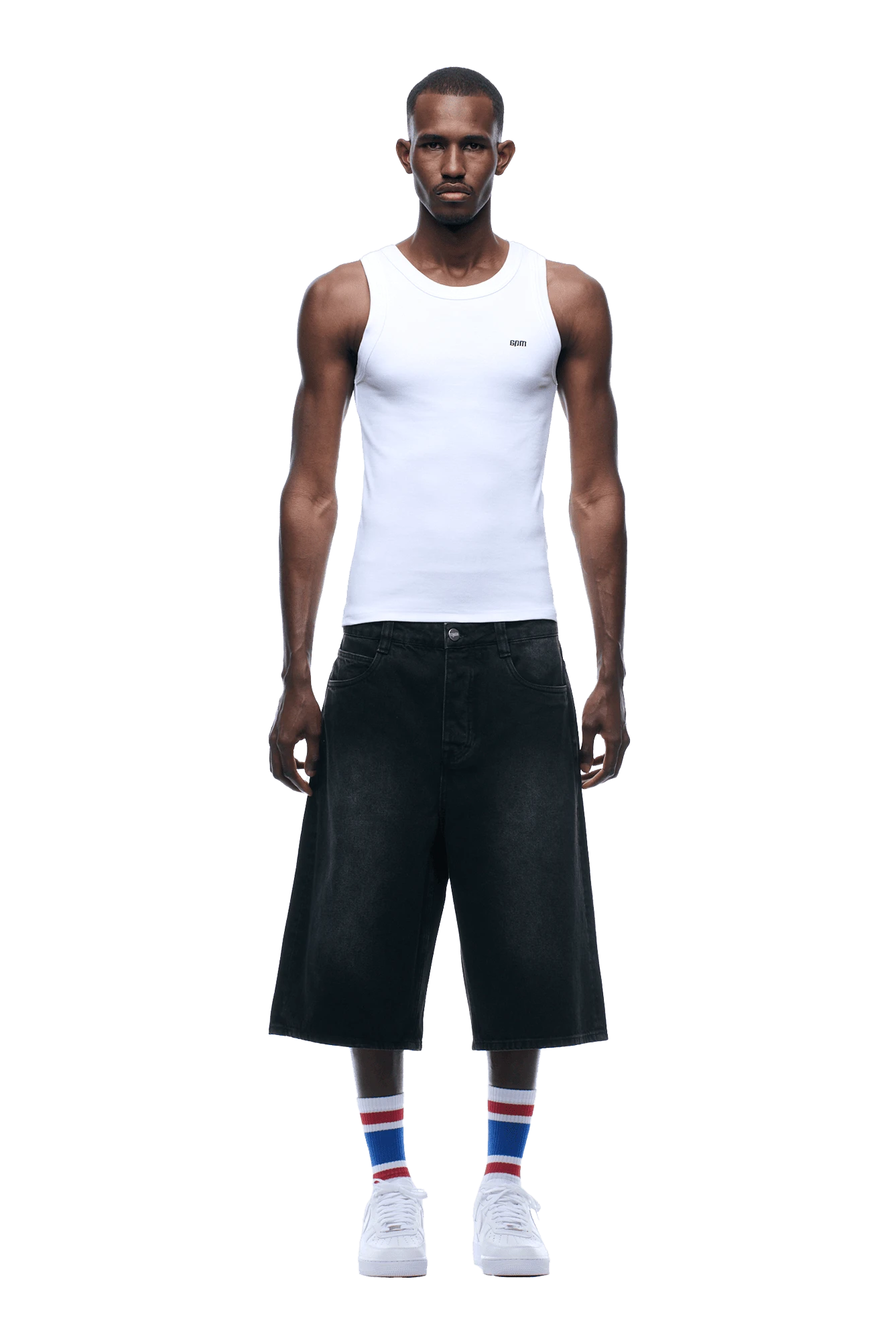 WASHED DENIM SHORTS BLACK(Washed Denim Shorts Black) 4 WASHED DENIM SHORTS BLACK(Washed Denim Shorts Black) - Image 2