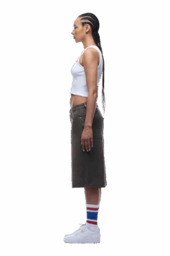 COATED DENIM SHORTS WASHED BROWN(Coated Denim Shorts Washed Brown) -6PM Store 1337x2005 6PM 0196 2500610 6PM ECOM LOOK 6 0383