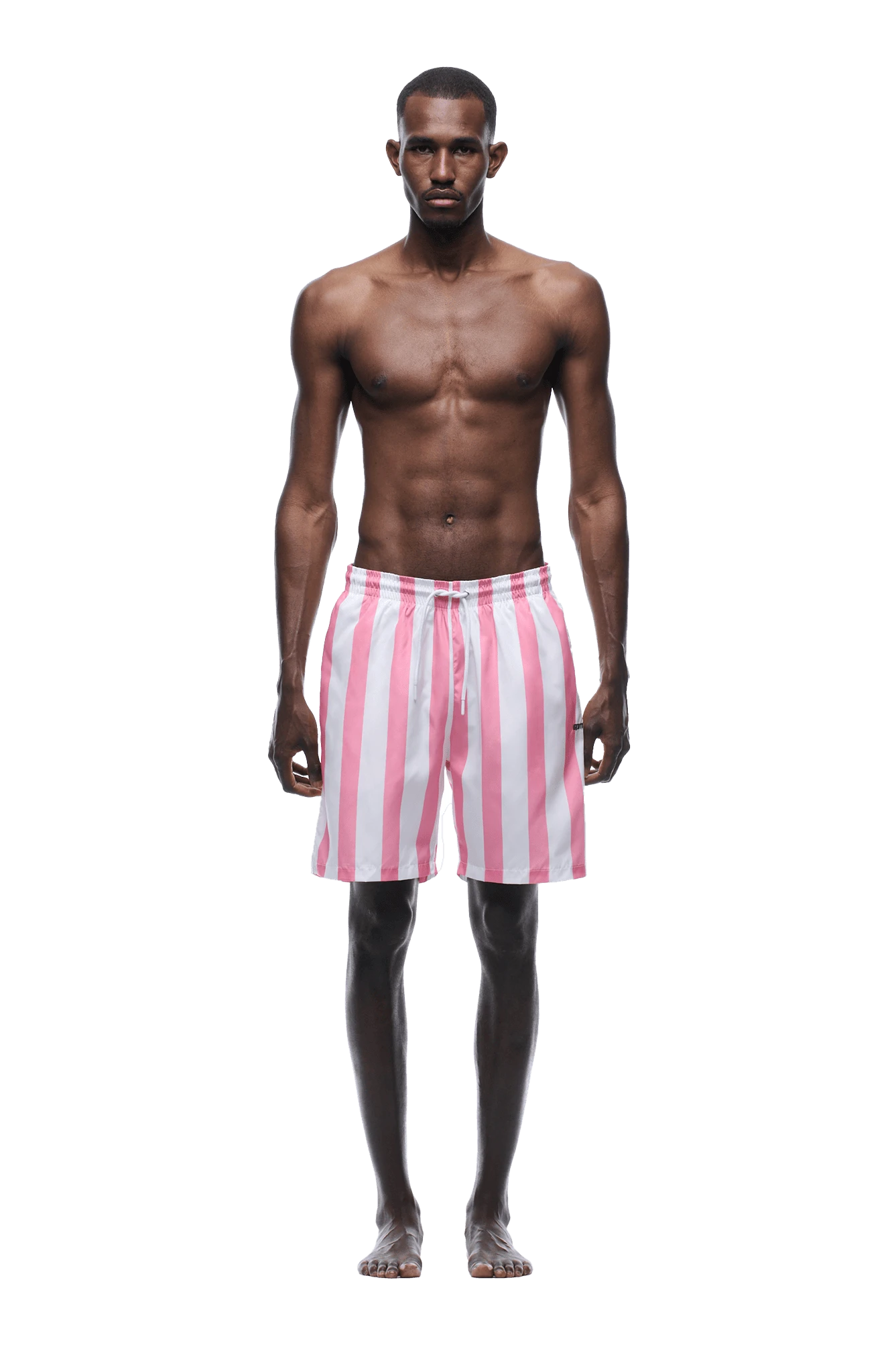 STRIPED SWIM SHORTS WHITE/PINK(Striped Swim Shorts White Pink) 4 STRIPED SWIM SHORTS WHITE/PINK(Striped Swim Shorts White Pink) - Image 2