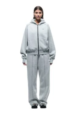 COVERLOCK ZIP-HOODIE(Zip Hoodie With Coverlock Stitching Grey) -6PM Store 1337x2005 0021 141124 6PM BF24 LOOK 04 0293