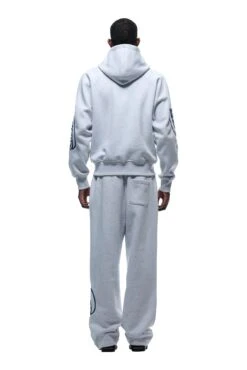 WAVE LOGO ZIP HOODIE LIGHT GREY(Zip Hoodie With Wave Logo Light Grey) -6PM Store 1337x2005 0077 141124 6PM BF24 LOOK 13 0823