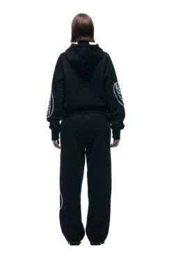 WAVE LOGO ZIP HOODIE BLACK(Zip Hoodie With Wave Logo Black) -6PM Store 1337x2005 0092 141124 6PM BF24 LOOK 16 0577