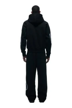 WAVE LOGO ZIP HOODIE BLACK(Zip Hoodie With Wave Logo Black) -6PM Store 1337x2005 0095 141124 6PM BF24 LOOK 16 0915