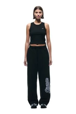 WAVE LOGO OPEN LEG BLACK(Open Leg Jogger With Wave Logo Black) -6PM Store 1337x2005 0096 141124 6PM BF24 LOOK 17 0582