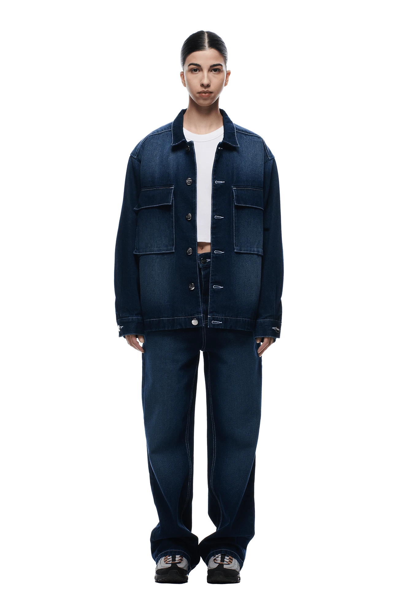 SCRIPT LOGO DENIM JACKET DARK BLUE(Script Logo Denim Jacket Dark Blue) 7 SCRIPT LOGO DENIM JACKET DARK BLUE(Script Logo Denim Jacket Dark Blue) - Image 5