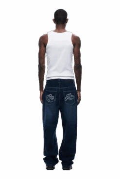 SCRIPT LOGO DENIM WASHED DARK BLUE(Script Logo Denim Washed Dark Blue) -6PM Store 2005x1337 0059 240425 6PM ECOM LOOK 7 0618 min