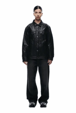 PADDED TRUCKER JACKET BLACK(Padded Trucker Jacket Black) -6PM Store 2005x1337 0071 240425 6PM ECOM LOOK 6 0424 min