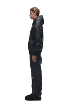 CRINKLE ZIP JACKET BLACK(Crinkle Zip Hoodie Black) -6PM Store 202221012 6PM ECOM AW221928