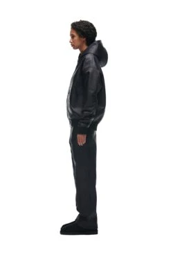 CRINKLE ZIP JACKET BLACK(Crinkle Zip Hoodie Black) -6PM Store 202221012 6PM ECOM AW222014