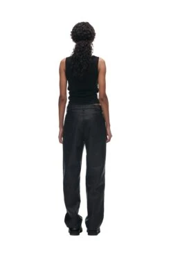 CRINKLE ZIP PANTS BLACK(Crinkle Zip Pants Black) -6PM Store 202221012 6PM ECOM AW222216