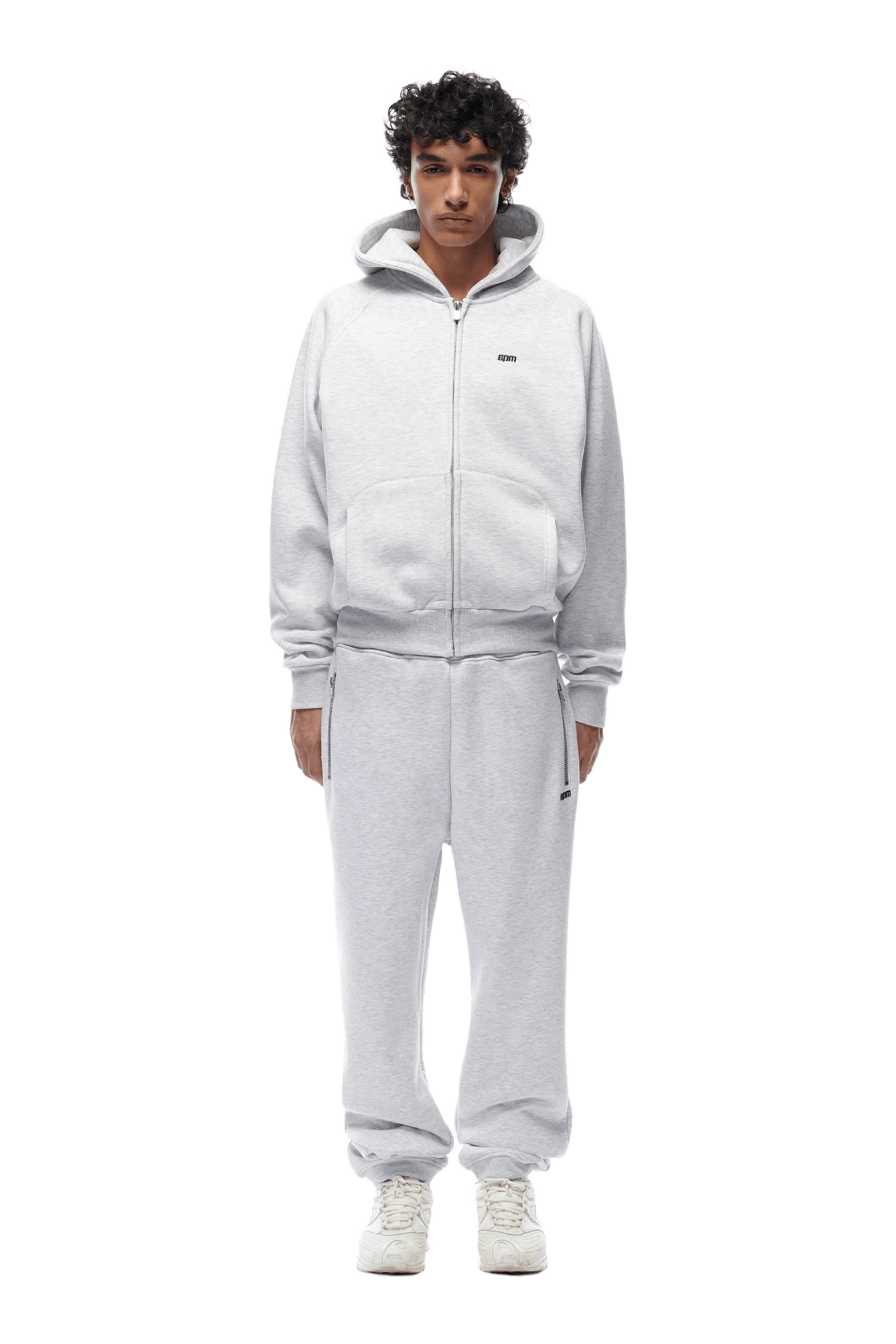 ZIP HOODIE LIGHT GREY(23n05 1110 201 Zhlog) 4 ZIP HOODIE LIGHT GREY(23n05 1110 201 Zhlog) - Image 2