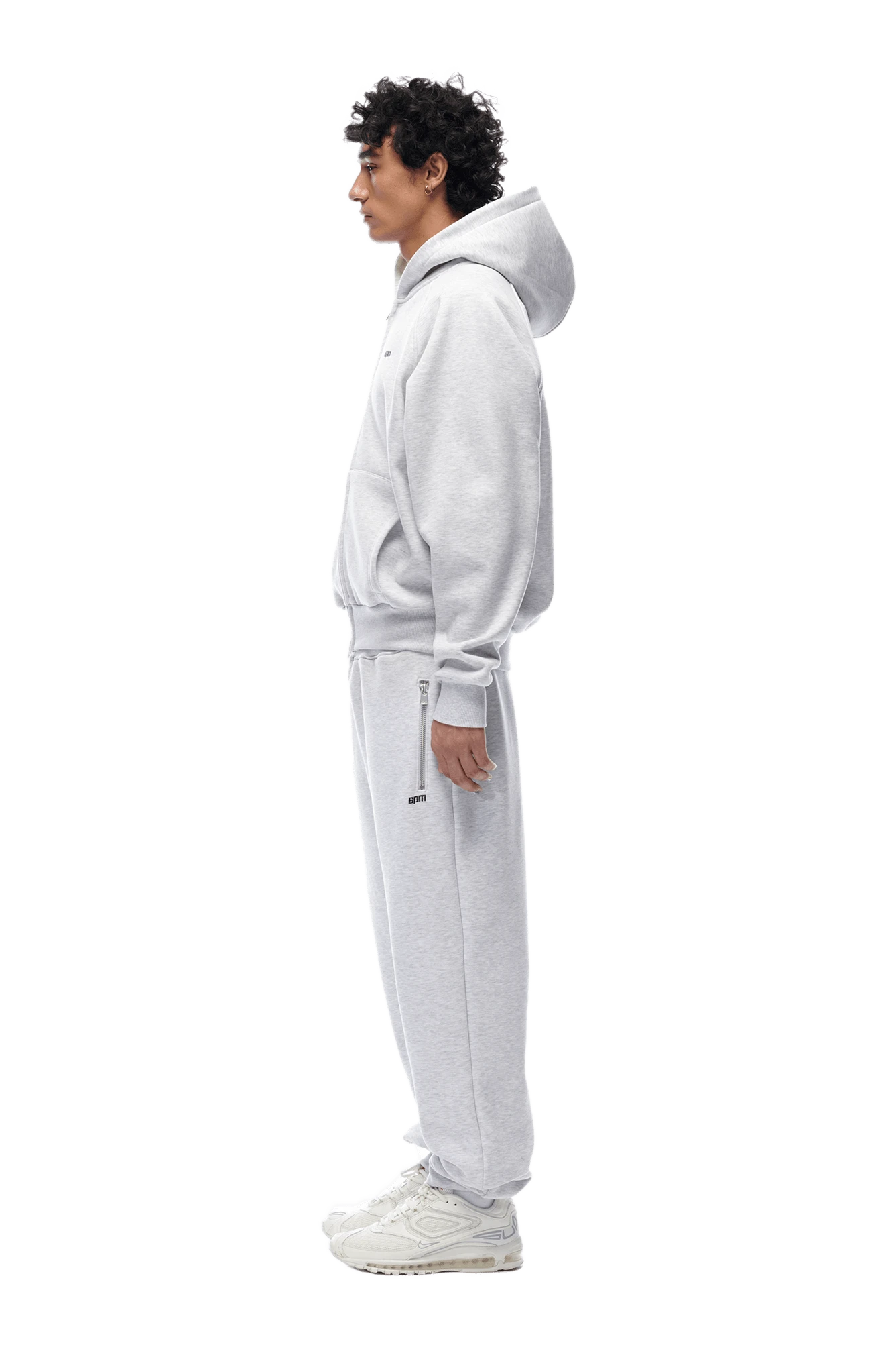 ZIP HOODIE LIGHT GREY(23n05 1110 201 Zhlog) 5 ZIP HOODIE LIGHT GREY(23n05 1110 201 Zhlog) - Image 3