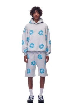 FLOWER HOODIE GREY(Hoodie Aop Grey)