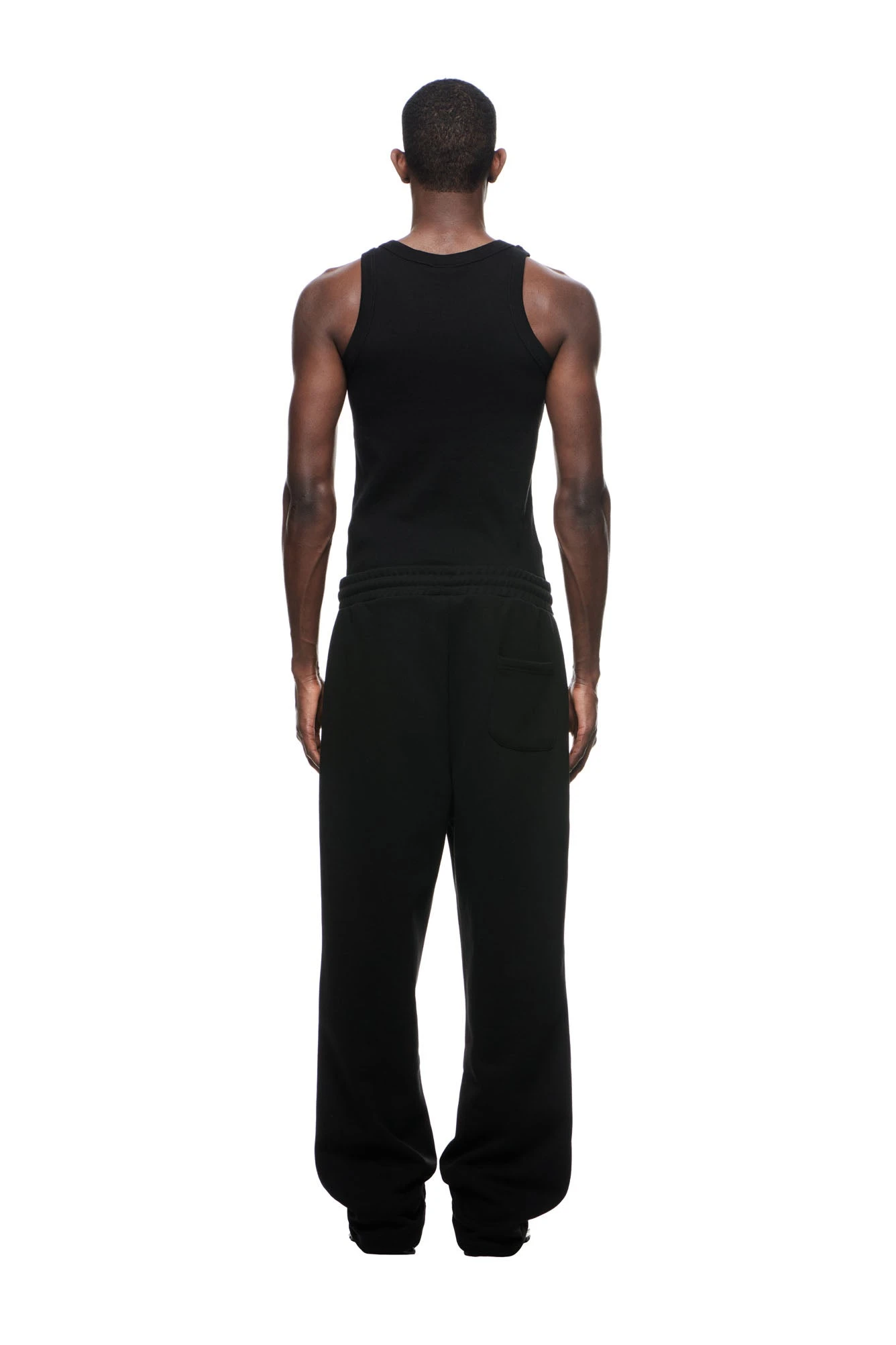 RECORDS OPEN LEG JOGGER BLACK(Records Sweatpants Black) 5 RECORDS OPEN LEG JOGGER BLACK(Records Sweatpants Black) - Image 3